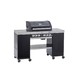 BBQ Videro G4-SL avec îlot cuisine, 30mbar noir